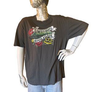 The Charming Hooligan Graphic Tee - Black